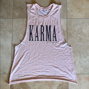 NEW - spiritual gangster karma tank, pink, large